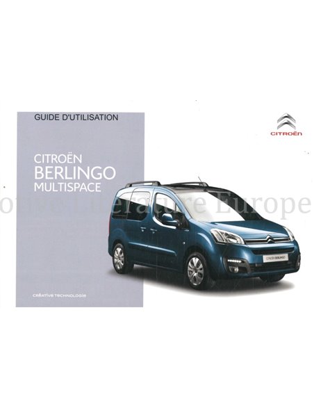 2015 CITROEN BERLINGO MULTISPACE INSTRUCTIEBOEKJE FRANS