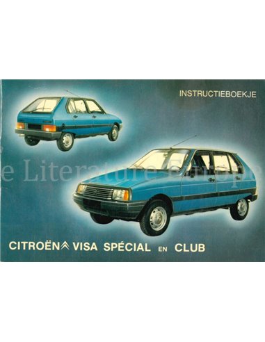 1981 CITROËN VISA SPÉCIAL | CLUB INSTRUCTIEBOEKJE NEDERLANDS