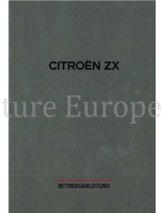 1992 CITROËN ZX OWNERS MANUAL GERMAN
