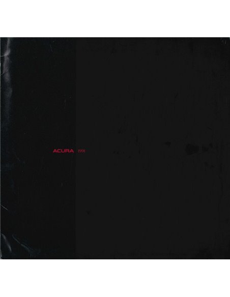 1991 ACURA PROGRAMMA BROCHURE ENGELS (USA)