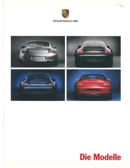 2001 PORSCHE RANGE BROCHURE GERMAN