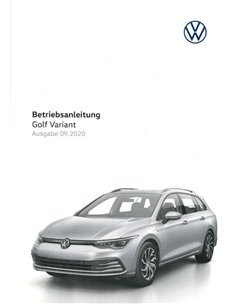 2020 VOLKSWAGEN GOLF VARIANT INSTRUCTIEBOEKJE DUITS