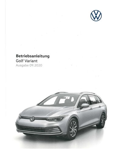 2020 VOLKSWAGEN GOLF VARIANT OWNERS MANUAL GERMAN