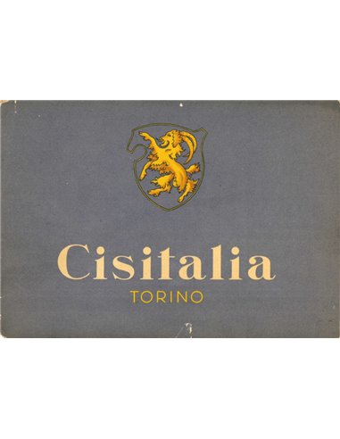 1947 CISITALIA PROGRAMMA BROCHURE ITALIAANS