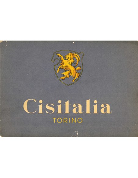 1947 CISITALIA PROGRAMMA BROCHURE ITALIAANS