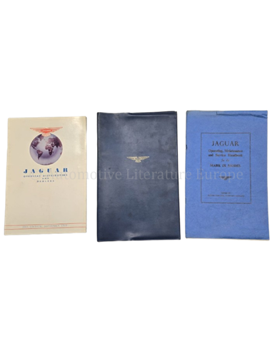 1960 JAGUAR MK IX OWNERS MANUAL SET WITH WALLET