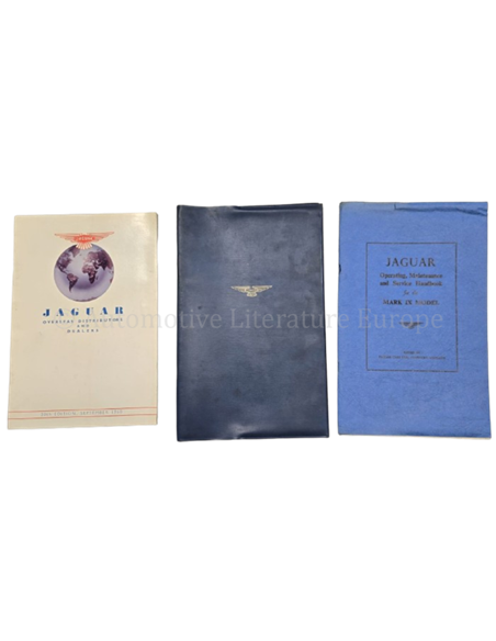 1960 JAGUAR MK IX OWNERS MANUAL SET WITH WALLET