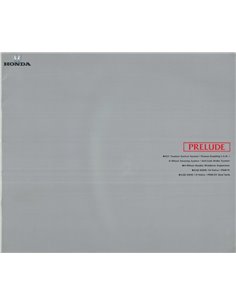 1990 HONDA PRELUDE BROCHURE JAPANS