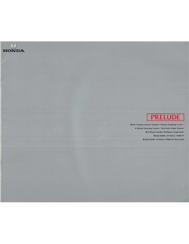 1990 HONDA PRELUDE BROCHURE JAPANS