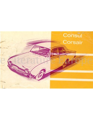 1964 FORD CONSUL | CPORSAIR INSTRUCTIEBOEKJE NEDERLANDS