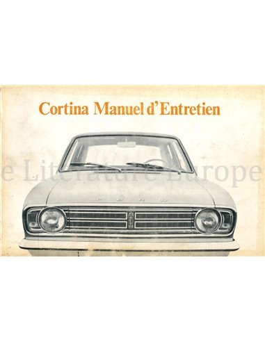 1970 FORD CORTINA OWNERS MANUAL FRENCH