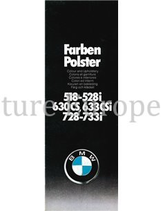 1977 BMW RANGE COLOUR AND UPHOLSTERY BROCHURE