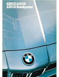 1985 BMW 6 SERIES BROCHURE GERMAN