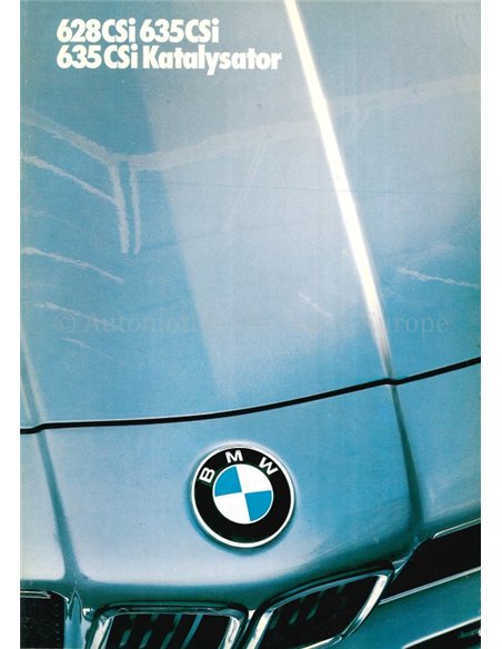 1986 BMW 6ER PROSPEKT DEUTSCH