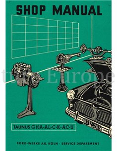 1954 FORD TAUNUS WERKSTATTHANDBUCH ENGLISCH