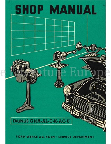 1954 FORD TAUNUS WORKSHOP MANUAL ENGLISH
