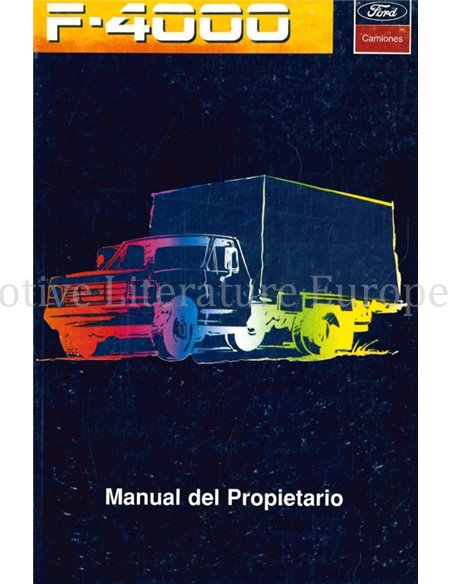 1996 FORD F-4000 OWNER'S MANUAL SPANISH