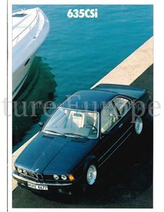1988 BMW 6 SERIES BROCHURE FRENCH