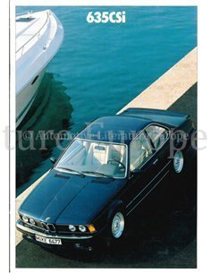 1988 BMW 6 SERIES BROCHURE FRENCH