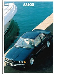 1988 BMW 6 SERIES BROCHURE GERMAN