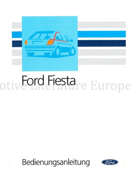 1989 FORD FIESTA INSTRUCTIEBOEKJE DUITS