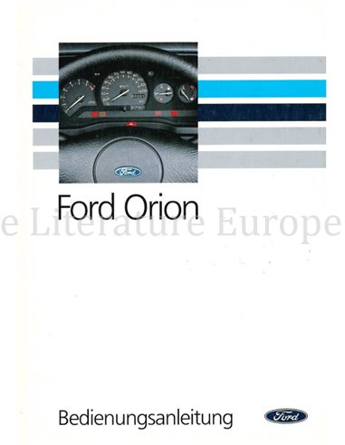 1992 FORD ORION OWNERS MANUAL GERMAN