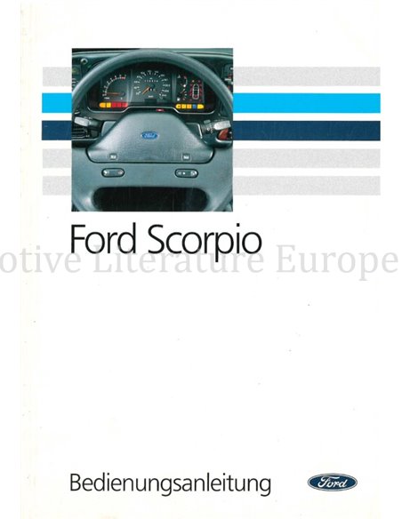 1990 FORD SCORPIO BETRIEBSANLEITUNG DEUTSCH