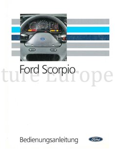 1991 FORD SCORPIO BETRIEBSANLEITUNG DEUTSCH