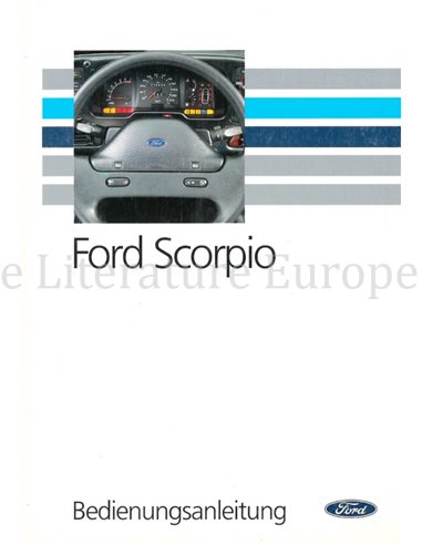 1991 FORD SCORPIO BETRIEBSANLEITUNG DEUTSCH