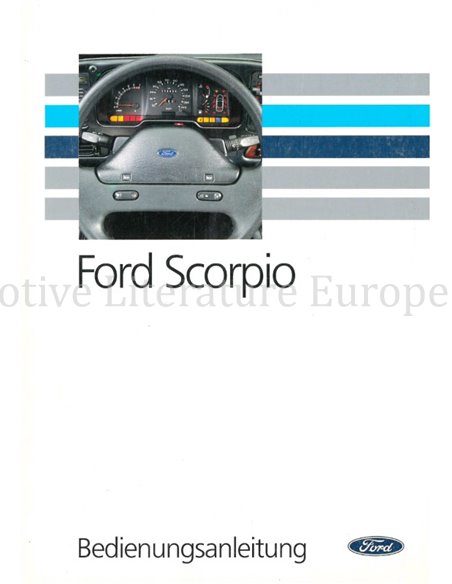 1991 FORD SCORPIO INSTRUCTIEBOEKJE DUITS