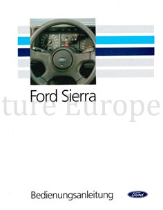 1990 FORD SIERRA INSTRUCTIEBOEKJE DUITS