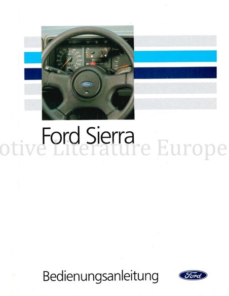 1990 FORD SIERRA INSTRUCTIEBOEKJE DUITS