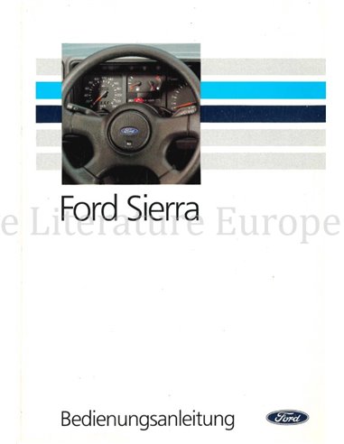 1990 FORD SIERRA BETRIEBSANLEITUNG DEUTSCH
