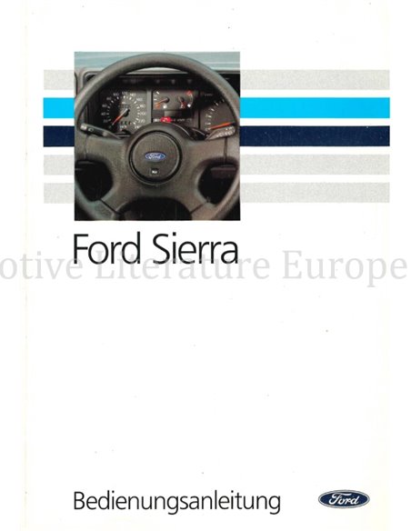 1990 FORD SIERRA INSTRUCTIEBOEKJE DUITS