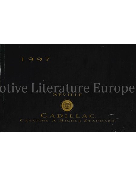 1997 CADILLAC SEVILLE INSTRUCTIEBOEKJE ENGELS