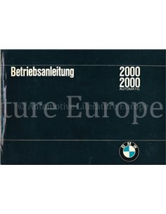 1968 BMW 2000 AUTOMATIC BETRIEBSANLEITUNG DEUTSCH
