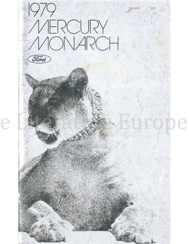1979 MERCURY MONARCH OWNERS MANUAL ENGLISH (US)