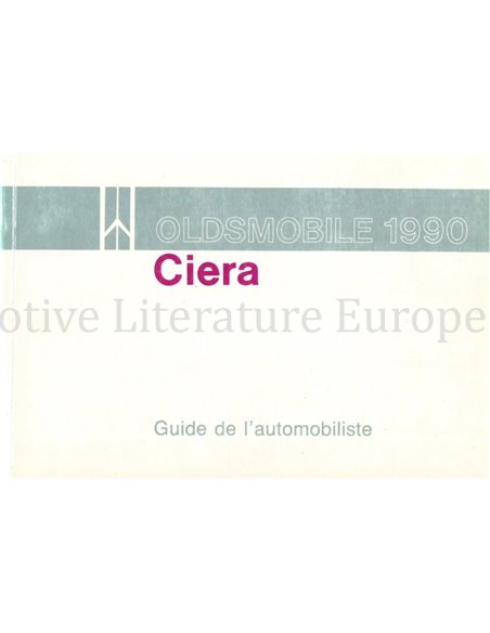 1990 OLDSMOBILE CIERA OWNERS MANUAL FRENCH