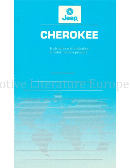 1989 JEEP CHEROKEE OWNERS MANUAL FRENCH