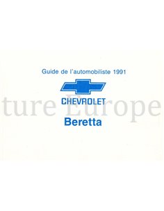 1991 CHEVROLET BERETTA OWNERS MANUAL FRENCH (CAN)