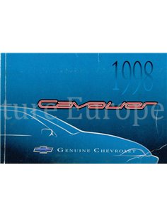 1998 CHEVROLET CAVALIER BETRIEBSANLEITUNG ENGLISCH