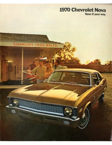 1970 CHEVROLET NOVA BROCHURE ENGELS USA