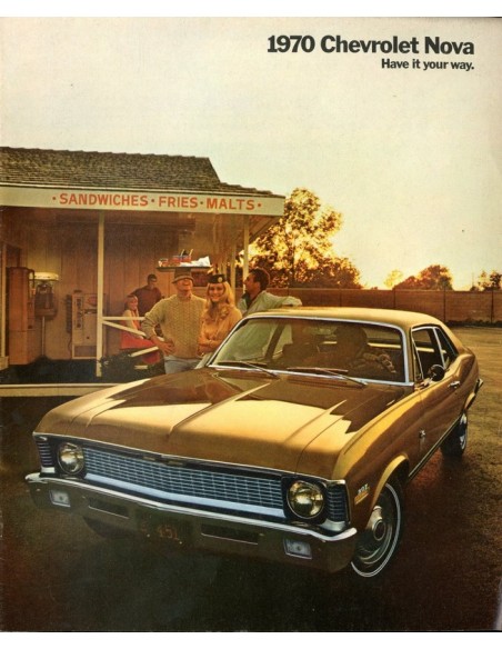 1970 CHEVROLET NOVA BROCHURE ENGELS USA