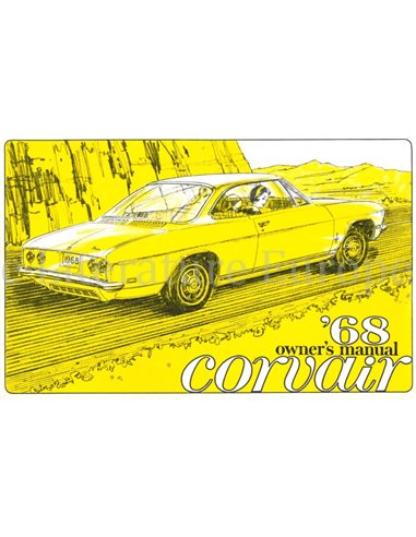1968 CHEVROLET CORVAIR OWNERS MANUAL ENGLISH
