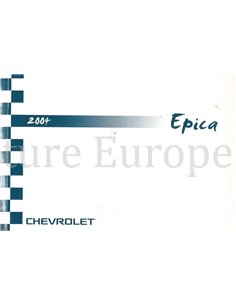 2004 CHEVROLET EPICA BETRIEBSANLEITUNG ENGLISCH