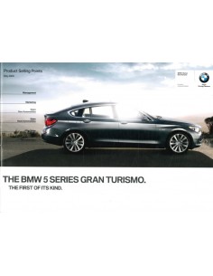 2009 BMW 5ER GRAN TURISMO PRODUKT ARGUMENTE PROSPEKT ENGLISCH
