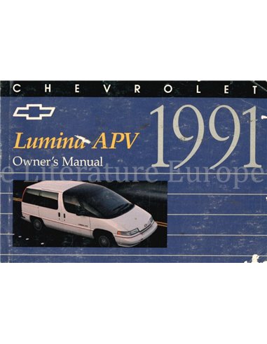 1991 CHEVROLET LUMINA BETRIEBSANLEITUNG ENGLISCH