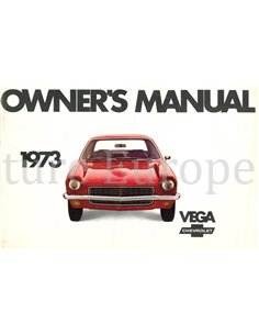 1973 CHEVROLET VEGA INSTRUCTIEBOEKJE ENGELS