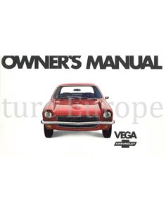 1971 CHEVROLET VEGA BETRIEBSANLEITUNG ENGLISCH