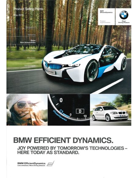 2010 BMW EFFICIENT DYNAMICS PRODUCT SELLING POINTS BROCHURE ENGLISH